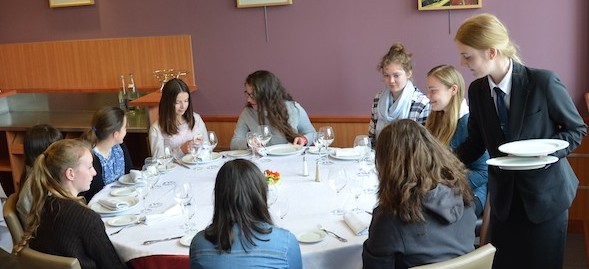 Lycée Jeanne d'Arc au restaurant